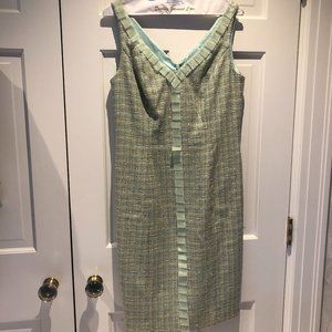 Green & Silver Carmen Marc Valvo Dress